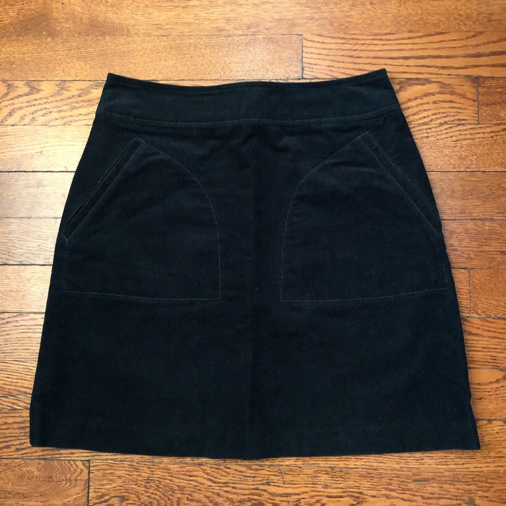 A.P.C. Shayna corduroy skirt in forest green